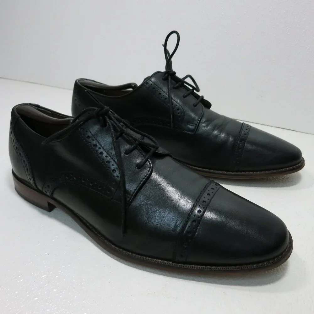 Florsheim Macy's Leather Dress Oxfords Men's Footwear Formal Shoes Derby 12 D
